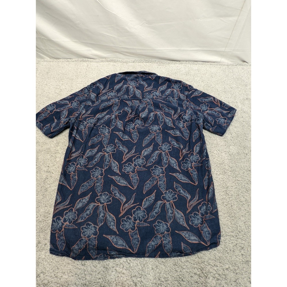 Fat Face Hawaiian Shirt Floral Short Sleeve‎ Button Up UK British Mens XLT Tall - Picture 10 of 15